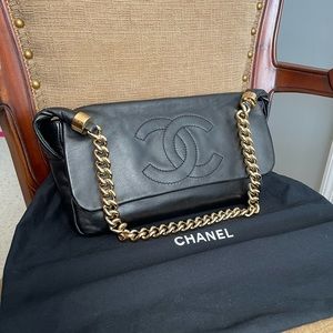 CHANEL Coco Mark 2-Way Leather Bag